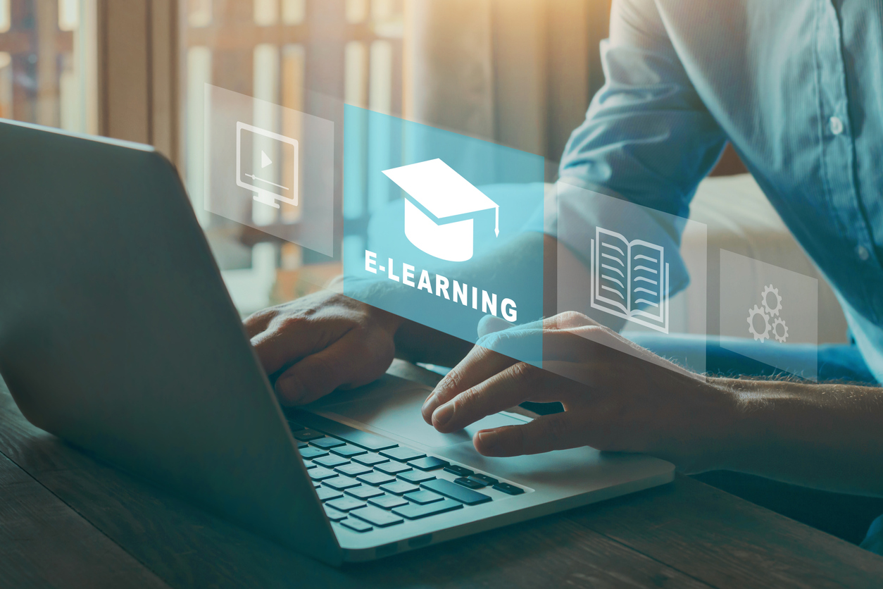 e-learning concept, education online